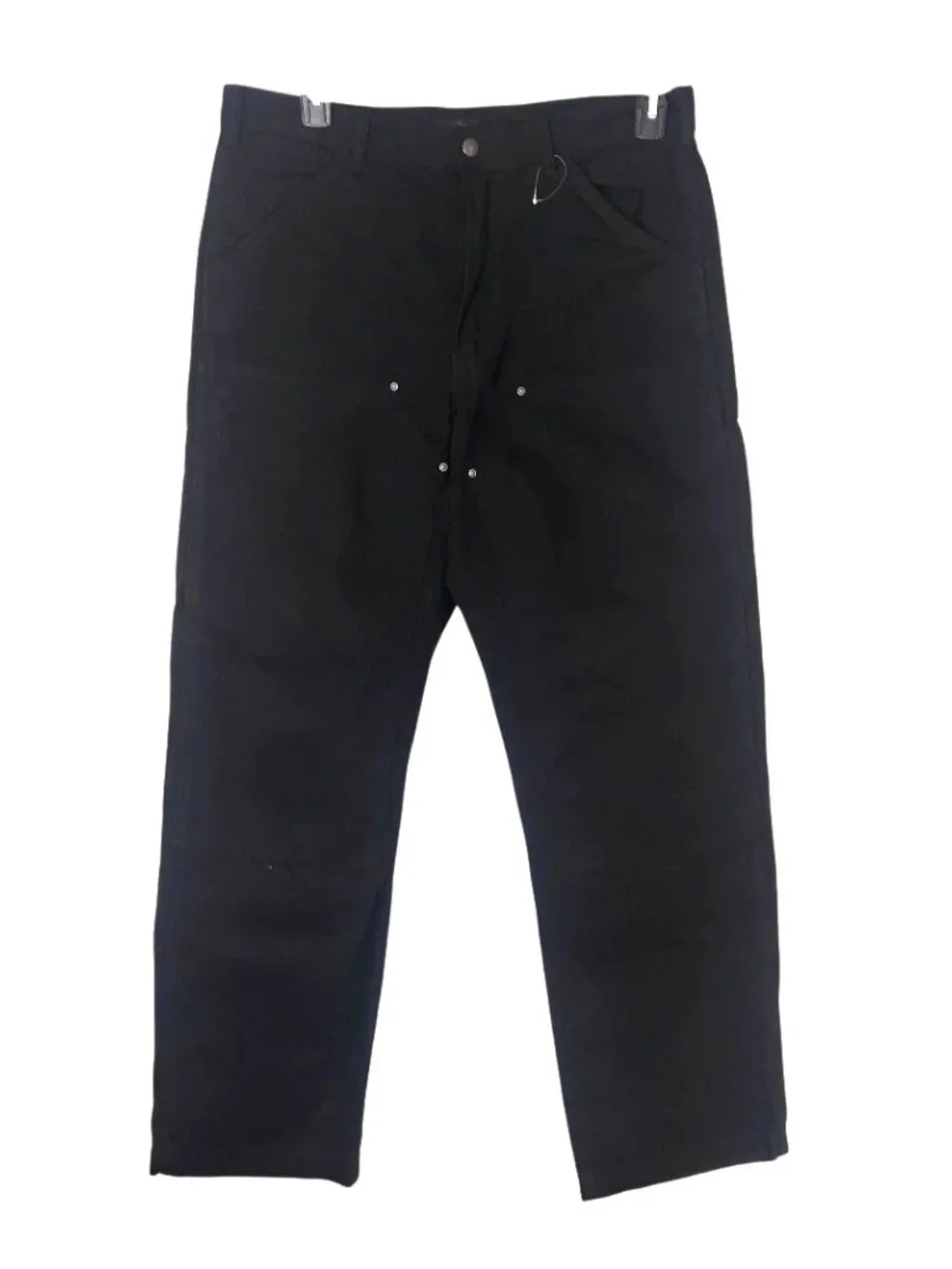 Polo Ralph Lauren Men Size 34 x 34 Jeans Black Double Knee Carpenter Relaxed Fit